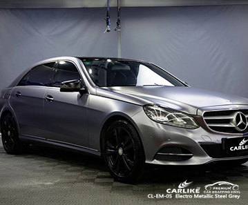CL-EM-05 electro metallic steel grey car wrapping for MERCEDES-BENZ