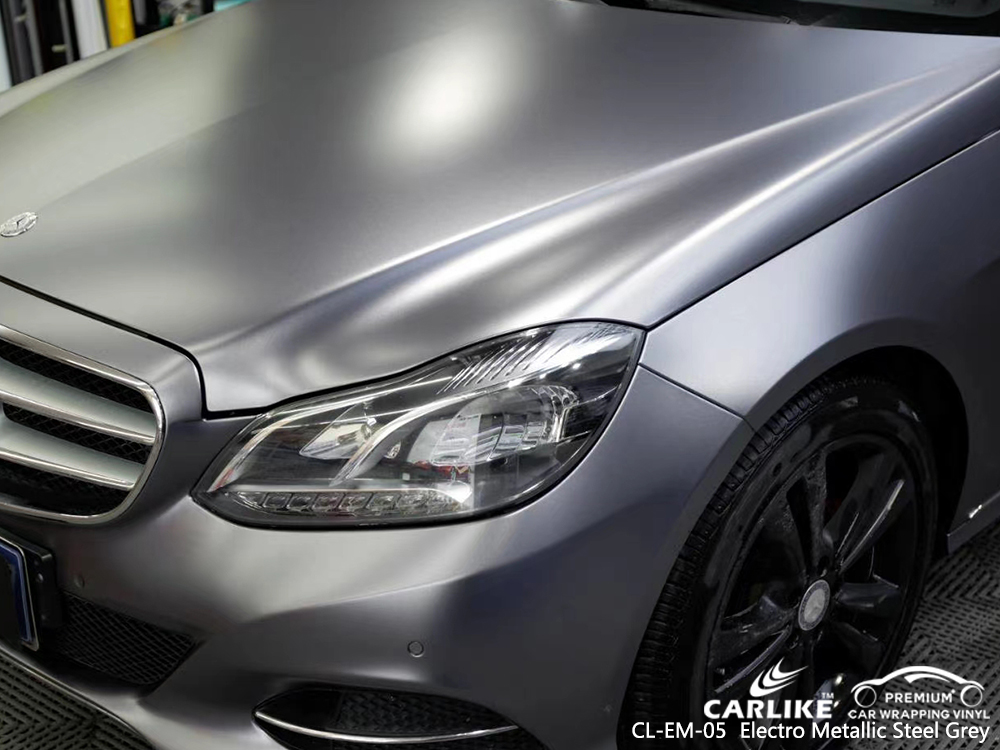 CL-EM-05 electro metallic steel grey car wrapping for MERCEDES-BENZ Indiana United States