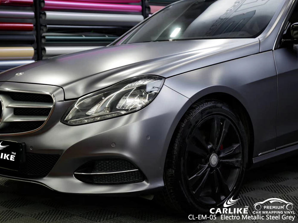 CL-EM-05 electro metallic steel grey car wrapping for MERCEDES-BENZ Indiana United States