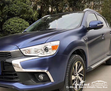 MITSUBISHI için CL-EM-36 elektro metalik lacivert parlak vinil kaplama