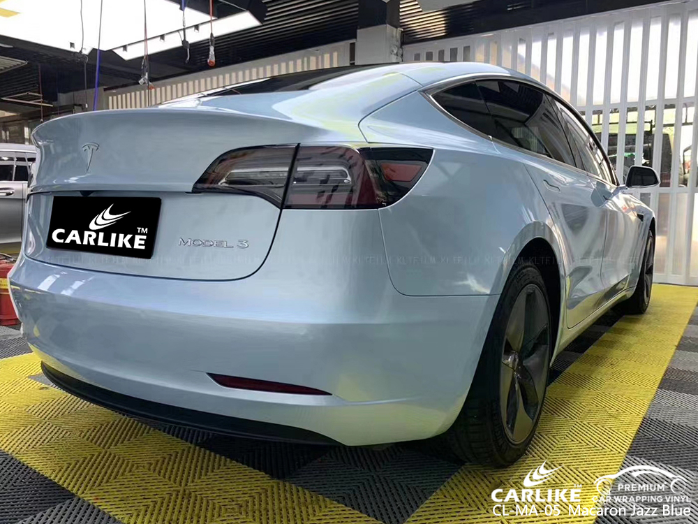 CL-MA-05 macaron jazz blue auto wrap vinyl for TESLA District of Columbia United States