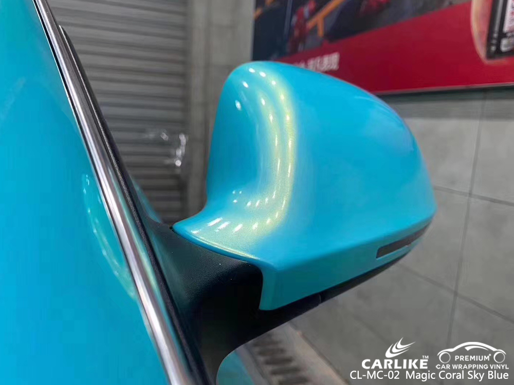 CL-MC-02 magic coral sky blue car wrap film for AUDI South Carolina United States