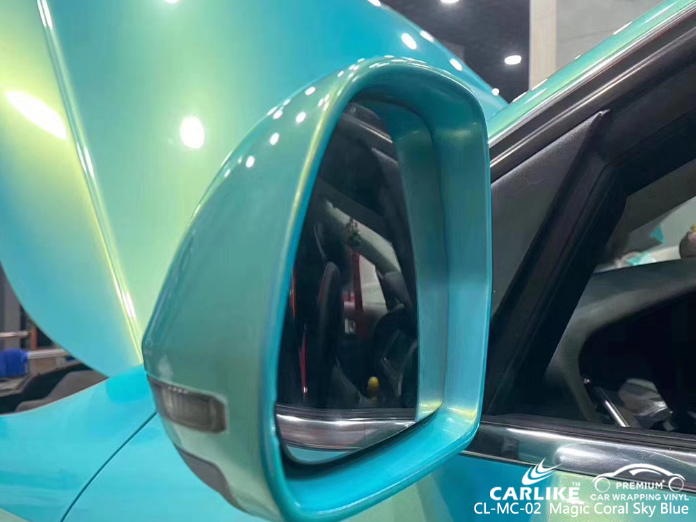 CL-MC-02 magic coral sky blue car wrap film for AUDI South Carolina United States