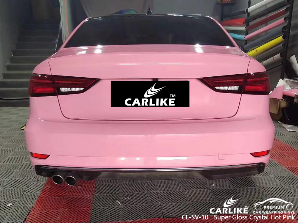 CL-SV-10 super gloss crystal hot pink vinyl wrap gloss for AUDI Arkansas United States