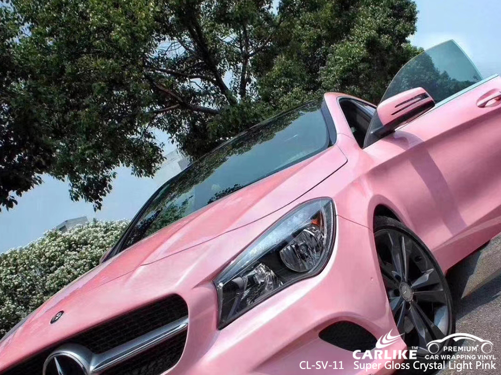 CL-SV-11 super gloss crystal light pink vinyl films for MERCEDES-BENZ Wyoming United States