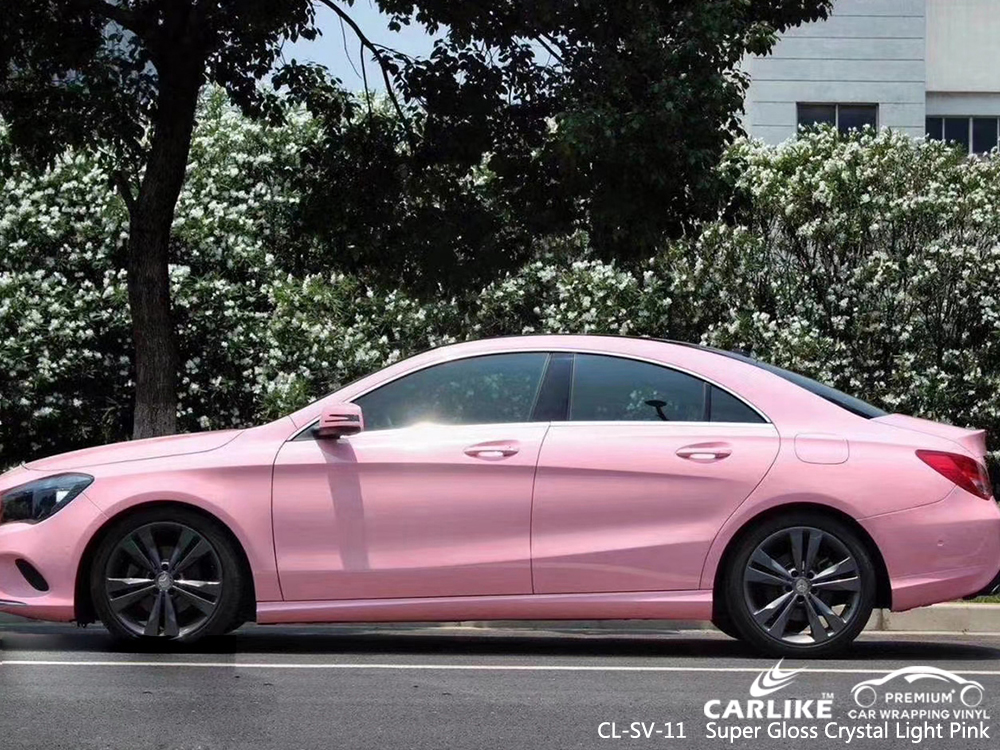 CL-SV-11 super gloss crystal light pink vinyl films for MERCEDES-BENZ -  SINO VINYL