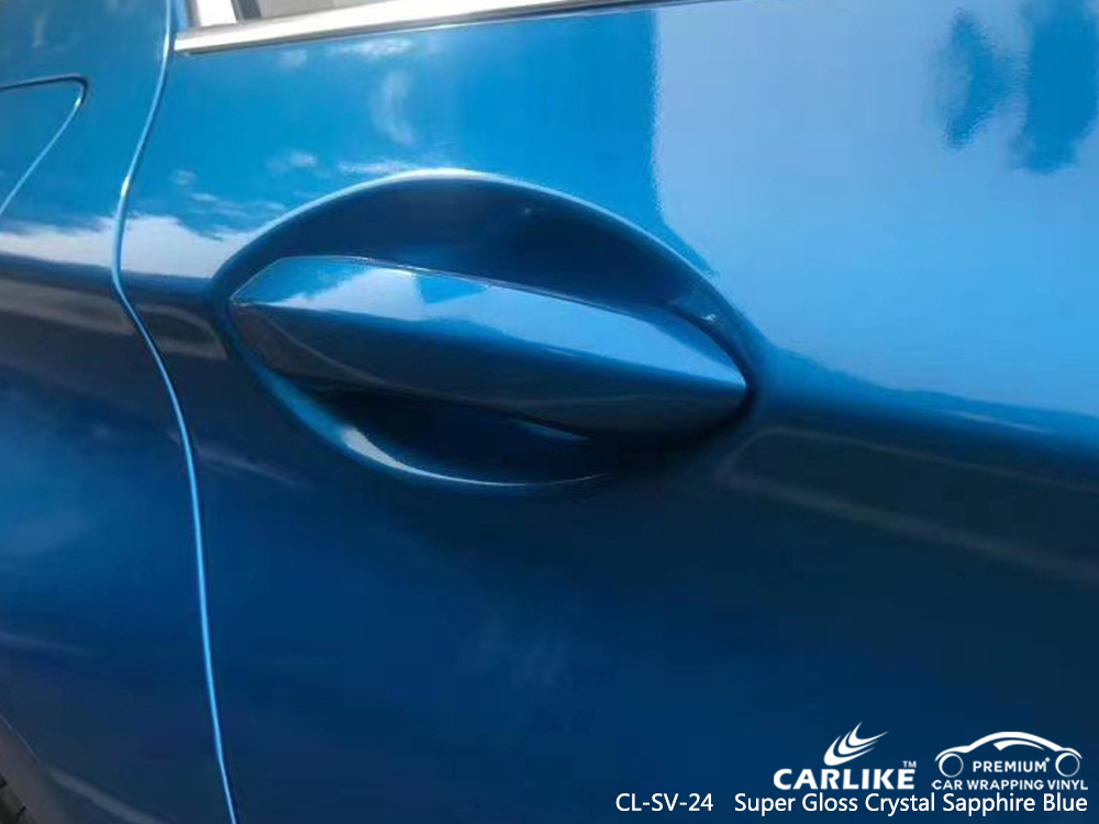 CL-SV-24 super gloss crystal sapphire blue vehicle wrapping for BMW South Dakota United States