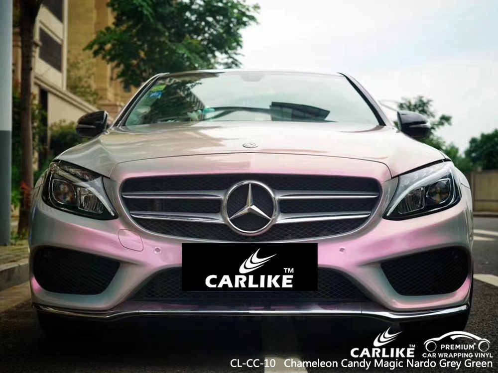 CL-CC-10 chameleon candy magic nardo grey green vinyl wrap gloss for MERCEDES-BENZ Philadelphia United States