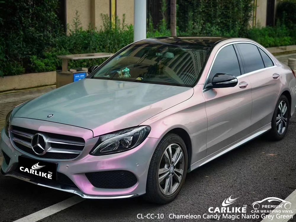 CL-CC-10 chameleon candy magic nardo grey green vinyl wrap gloss for MERCEDES-BENZ Philadelphia United States