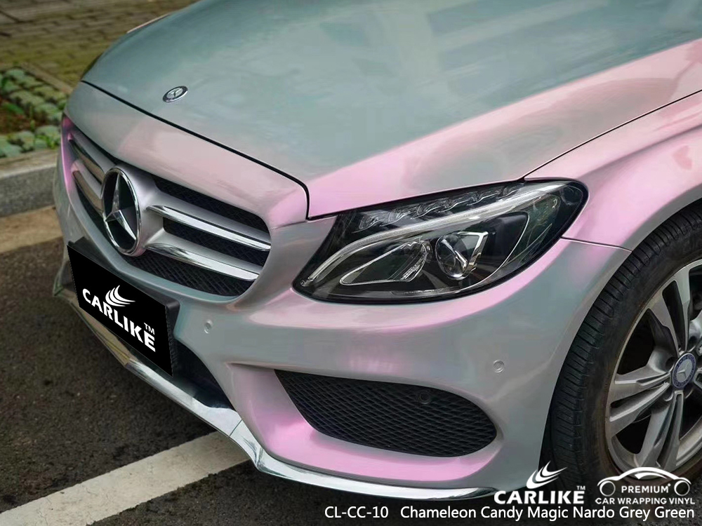 CL-CC-10 chameleon candy magic nardo grey green vinyl wrap gloss for MERCEDES-BENZ Philadelphia United States