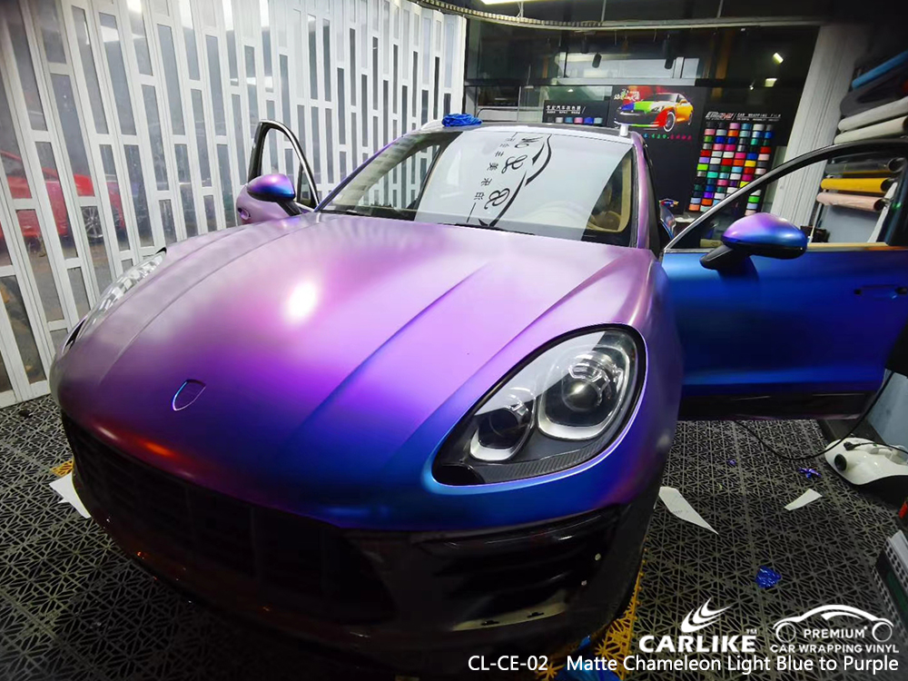 CLCE02 mate camaleón proveedores de material de vinilo de azul claro