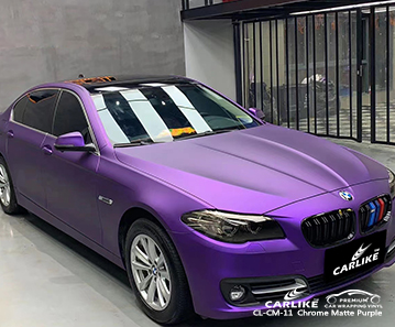 Invólucro de veículo cromado roxo fosco CL-CM-11 para BMW