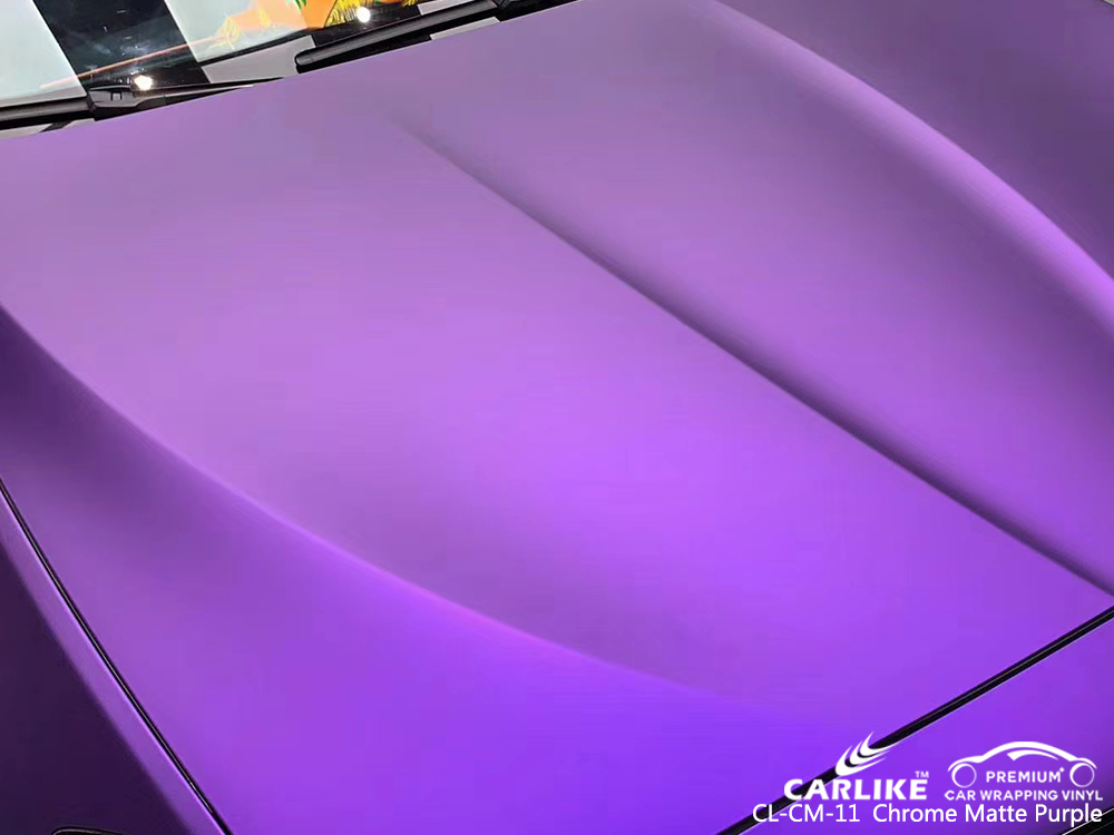 CL-CM-11 chrome matte purple vehicle wrapping for BMW Atlanta United States