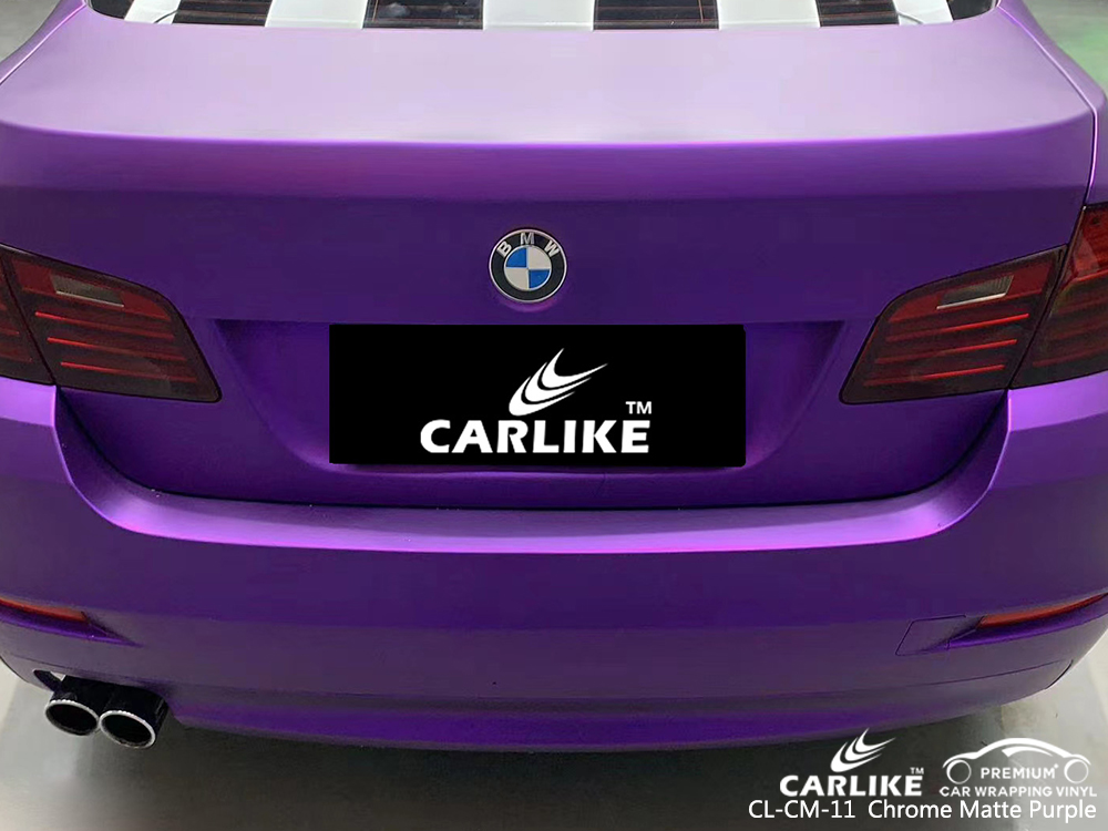 CL-CM-11 chrome matte purple vehicle wrapping for BMW Atlanta United States