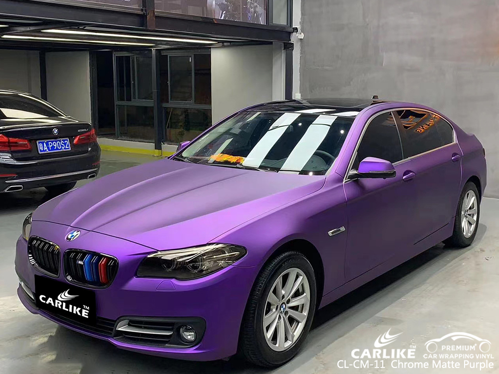 CL-CM-11 chrome matte purple vehicle wrapping for BMW Atlanta United States