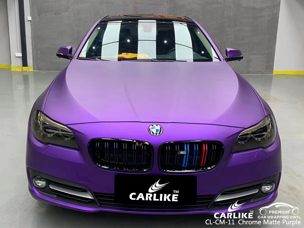 CL-CM-11 chrome matte purple vehicle wrapping for BMW Atlanta United States
