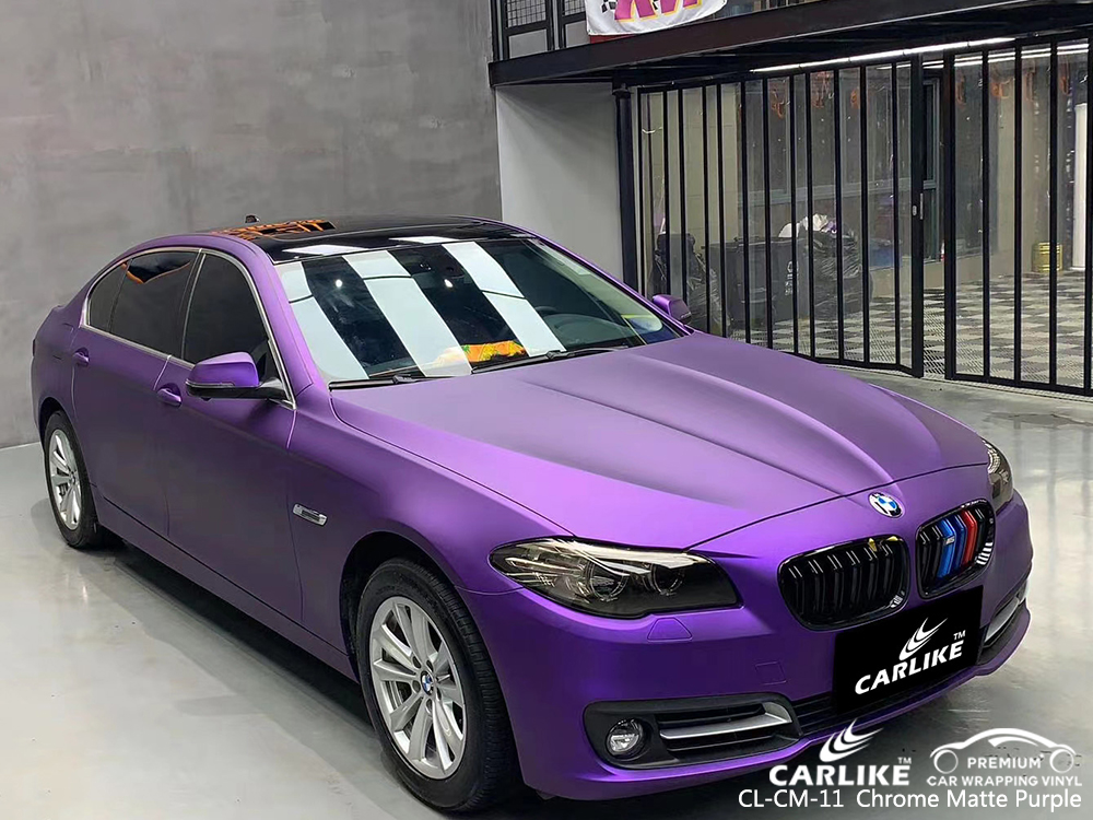 CL-CM-11 chrome matte purple vehicle wrapping for BMW Atlanta United States