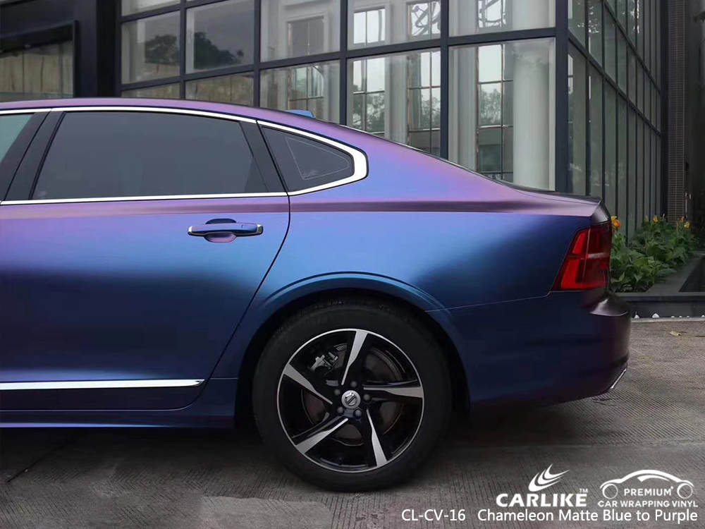CL-CV-16 chameleon matte blue to purple vinyl wrapping for VOLVO Cincinati United States