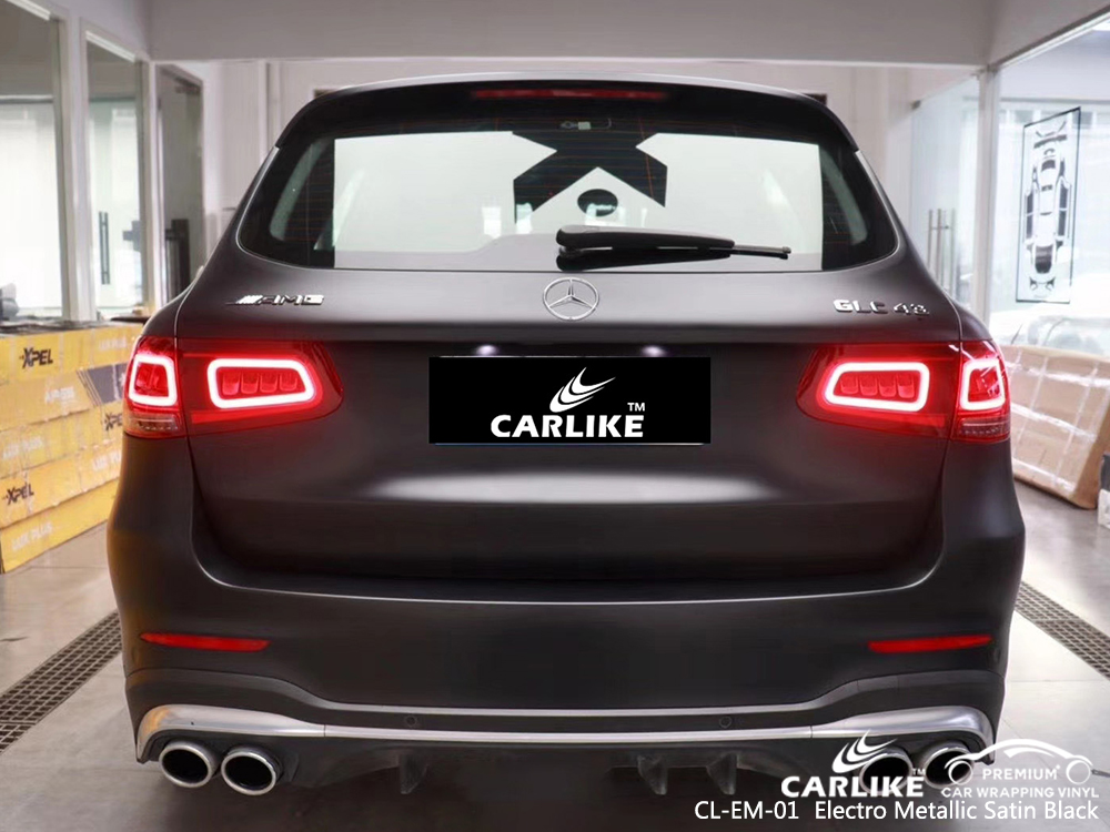 CL-EM-01 electro metallic satin black car foil for MERCEDES-BENZ Makati Philippines