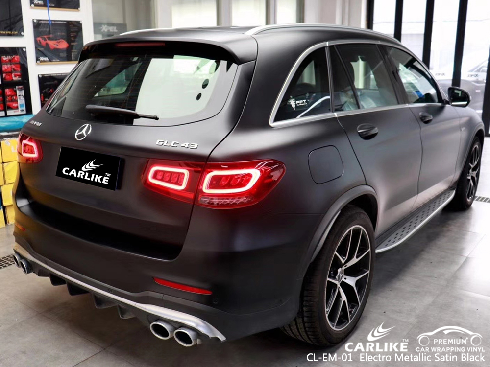 CL-EM-01 electro metallic satin black car foil for MERCEDES-BENZ Makati Philippines