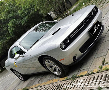 CL-GE-04 DODGE için parlak elektro metalik gümüş tekne araba sarma
