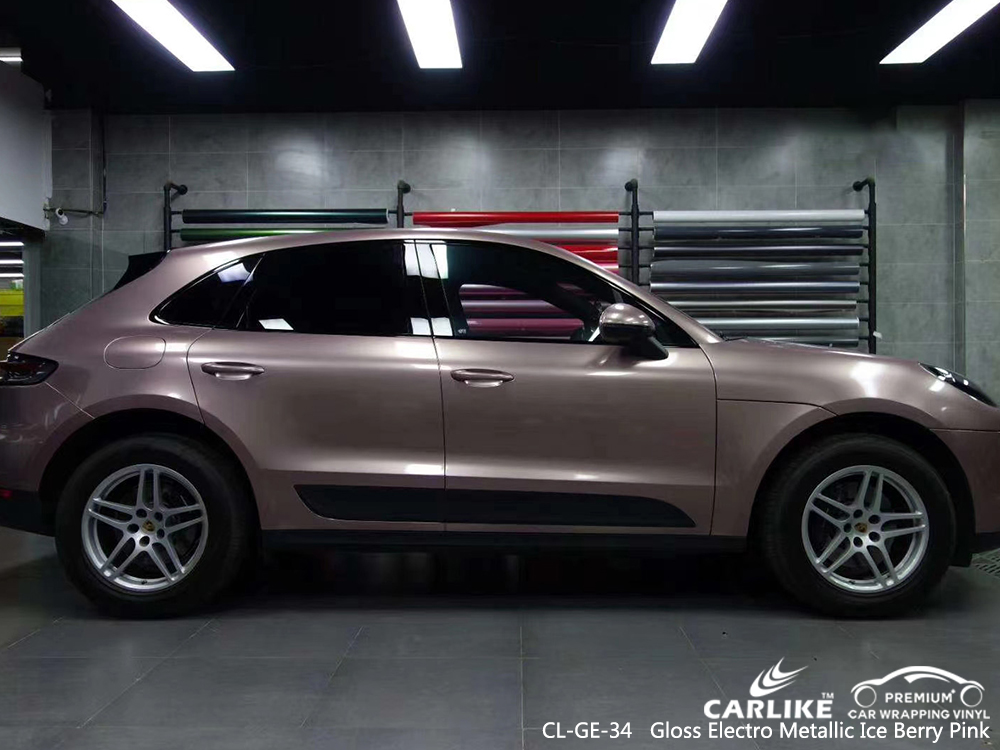 CL-GE-34 gloss electro metallic ice berry pink boat car wrap gloss for PORSCHE New Orleans United States