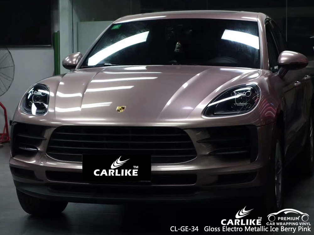 CL-GE-34 gloss electro metallic ice berry pink boat car wrap gloss for PORSCHE New Orleans United States