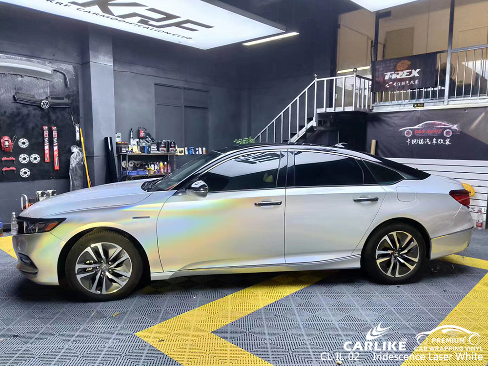 CL-IL-02 iridescence laser white wrap my car for HONDA Tallahassee United States