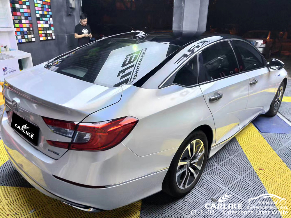 CL-IL-02 iridescence laser white wrap my car for HONDA Tallahassee United States