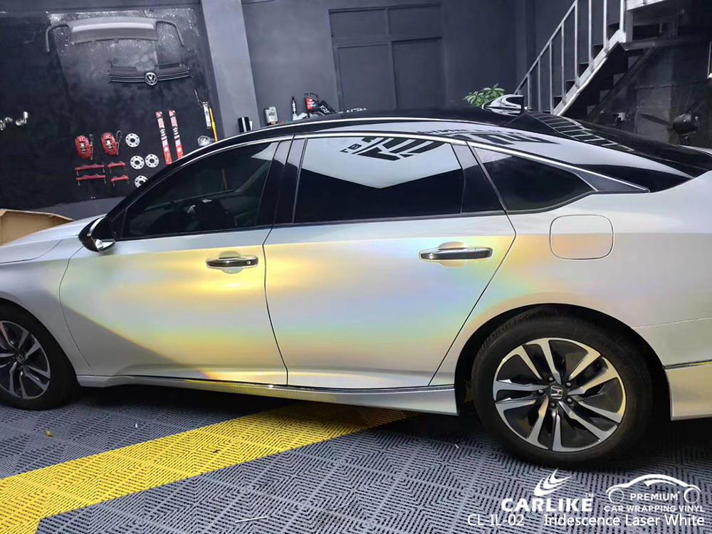 CL-IL-02 iridescence laser white wrap my car for HONDA Tallahassee United States
