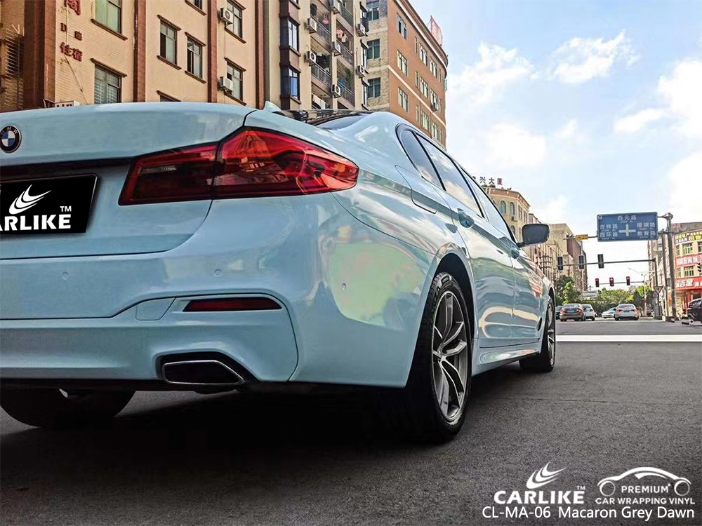 CL-MA-06 macaron grey dawn car wrap film for BMW Davao Philippines