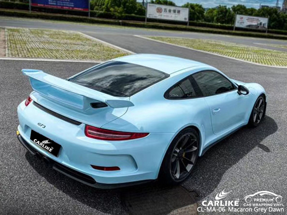 CL-MA-06 macaron grey dawn vinyl wrap gloss for PORSCHE Baguio Philippines