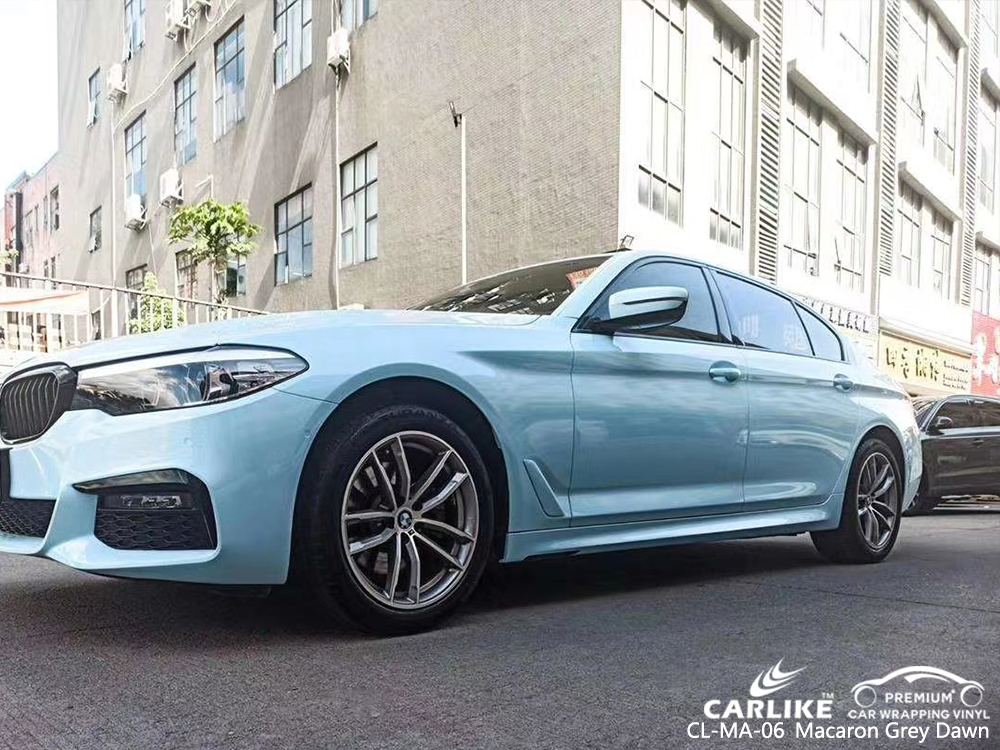 CL-MA-06 macaron grey dawn car wrap film for BMW Davao Philippines
