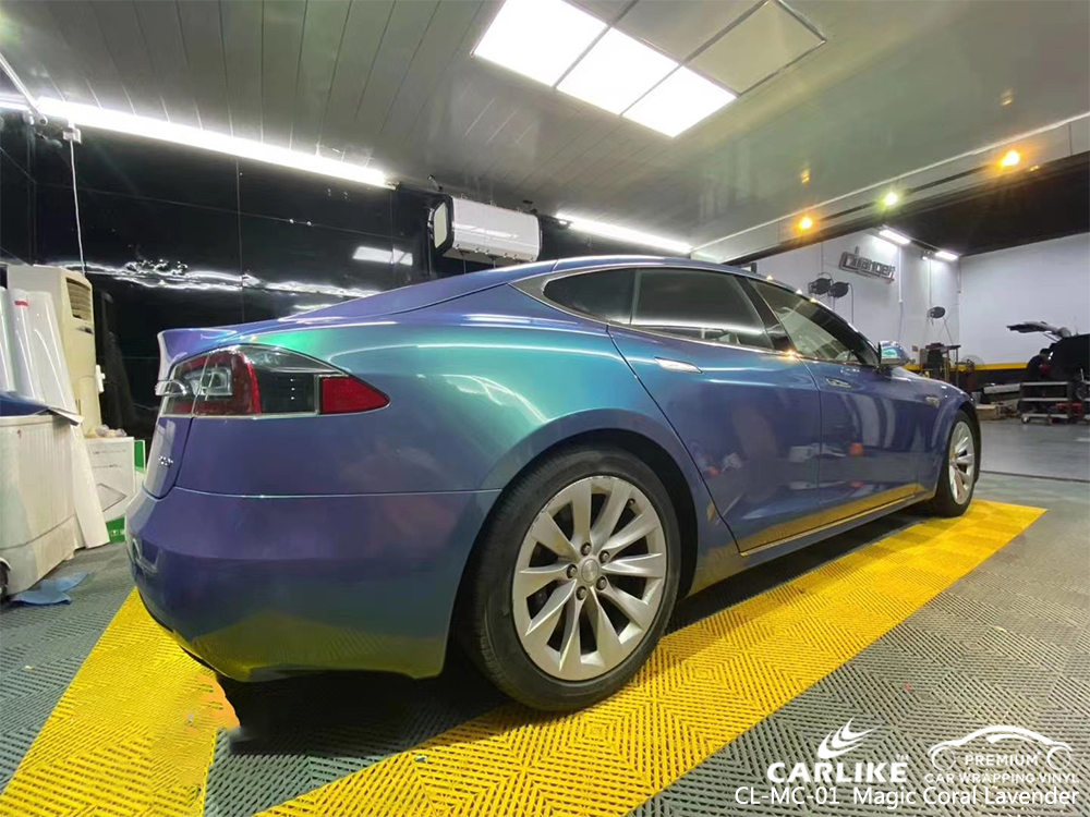 CL-MC-01 magic coral lavender scooter wrap my car for TESLA Quezon Philippines