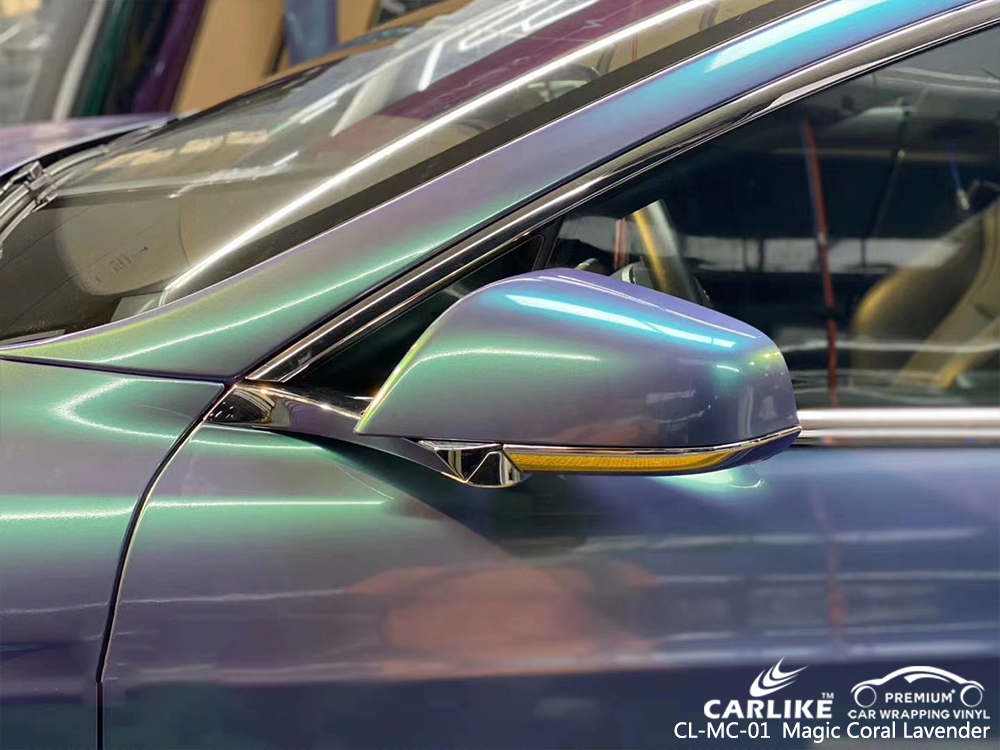 CL-MC-01 magic coral lavender scooter wrap my car for TESLA Quezon Philippines