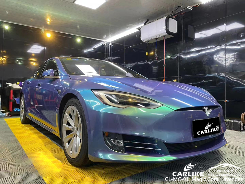 CL-MC-01 magic coral lavender scooter wrap my car for TESLA Quezon Philippines