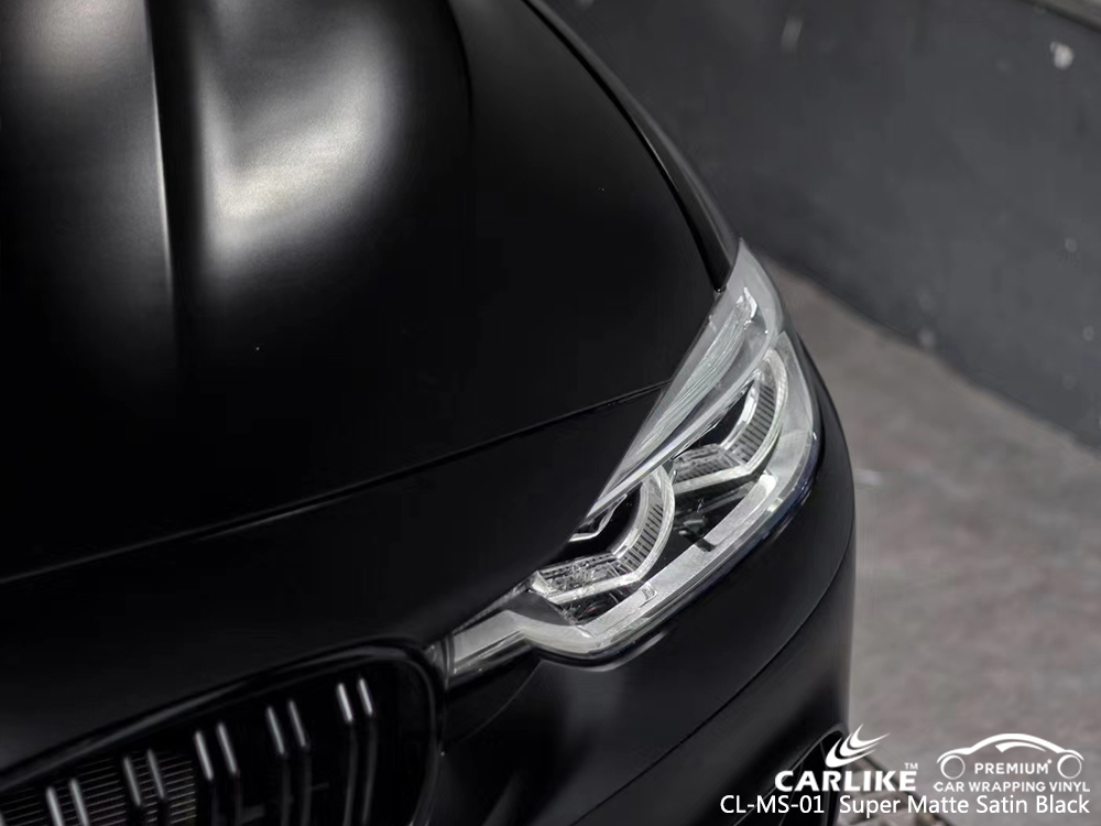 CL-MS-01 super matte satin black vinyl wrapping for BMW Springfield United States