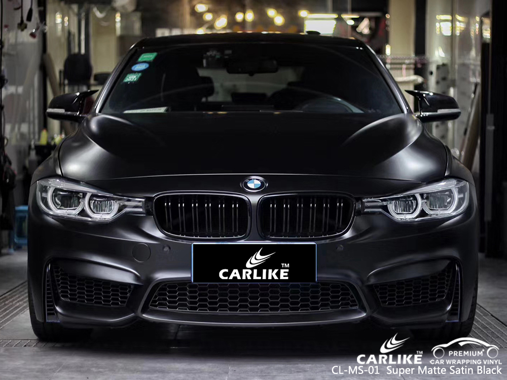 CL-MS-01 super matte satin black vinyl wrapping for BMW Springfield United States