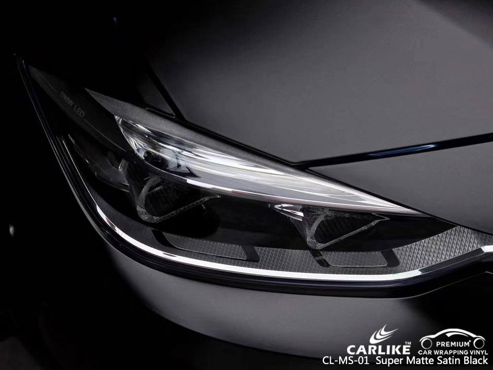 CL-MS-01 super matte satin black vinyl wrapping for BMW Springfield United States