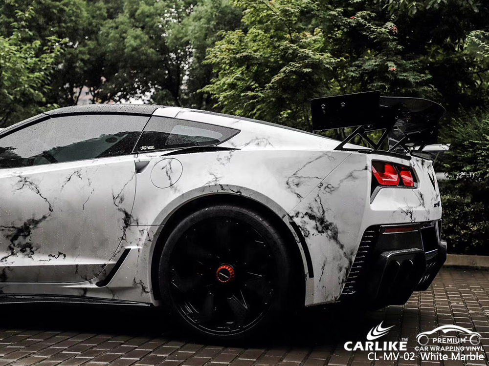 CL-MV-02 white marble vinyl sticker paper for CORVETTE Dasmarinas Philippines