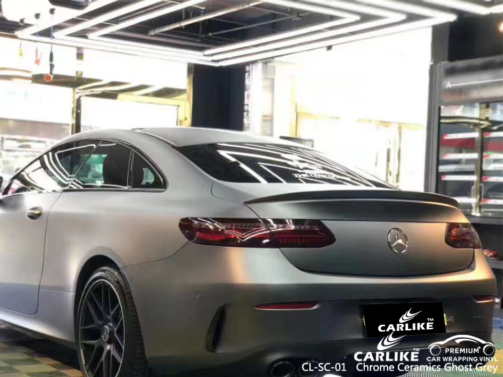 CL-SC-01 chrome ceramics ghost grey vinyl wrap my car for MERCEDES-BENZ Angeles Philippines