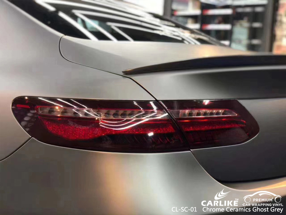 CL-SC-01 chrome ceramics ghost grey vinyl wrap my car for MERCEDES-BENZ Angeles Philippines