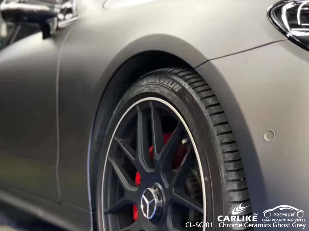 CL-SC-01 chrome ceramics ghost grey vinyl wrap my car for MERCEDES-BENZ Angeles Philippines