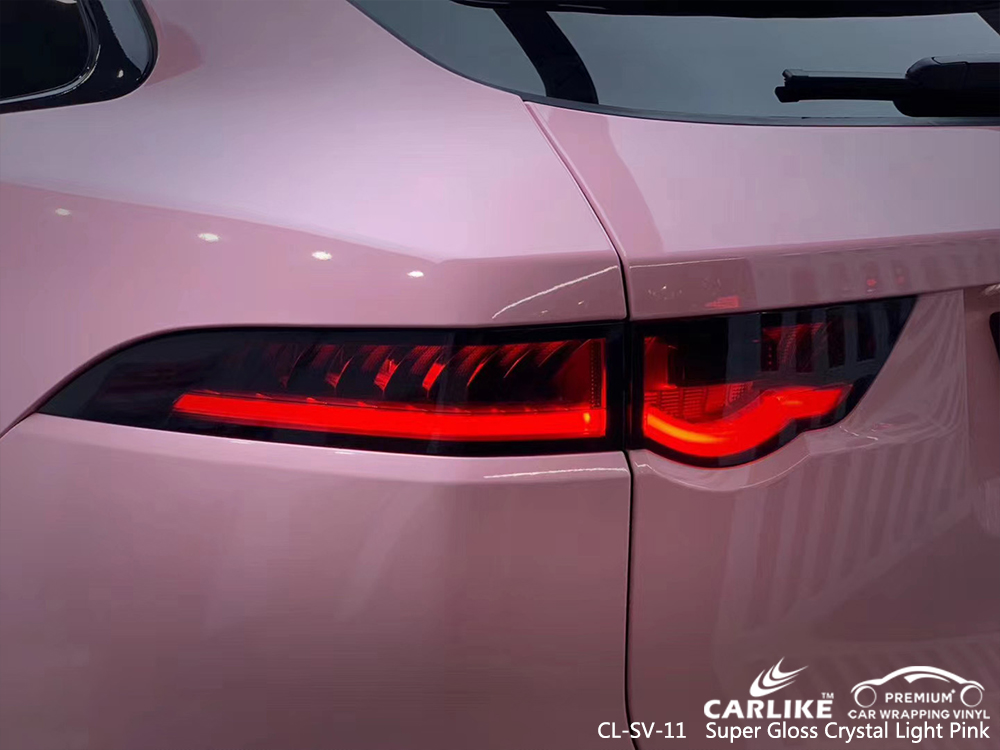 CL-SV-11 super gloss crystal light pink body wrap car supplier for JAGUAR Manila Philippines