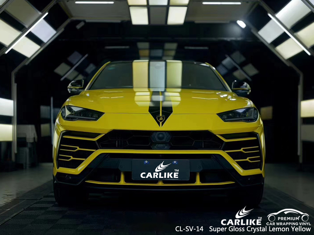 CL-SV-14 super gloss crystal lemon yellow automobile wrap vinyl for LAMBORGHINI Vermont United States
