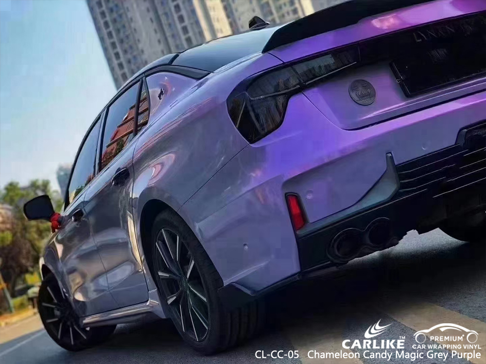 CL-CC-05 chameleon candy magic grey purple wrap my car for LYNK&CO Lipa Philippines