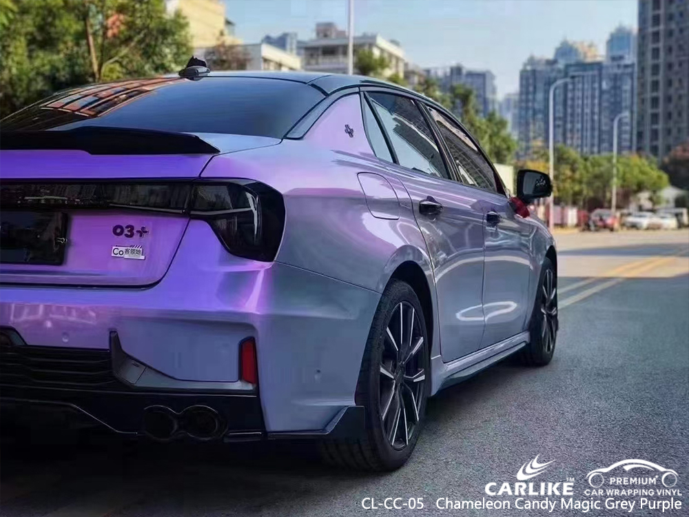 CL-CC-05 chameleon candy magic grey purple wrap my car for LYNK&CO Lipa Philippines