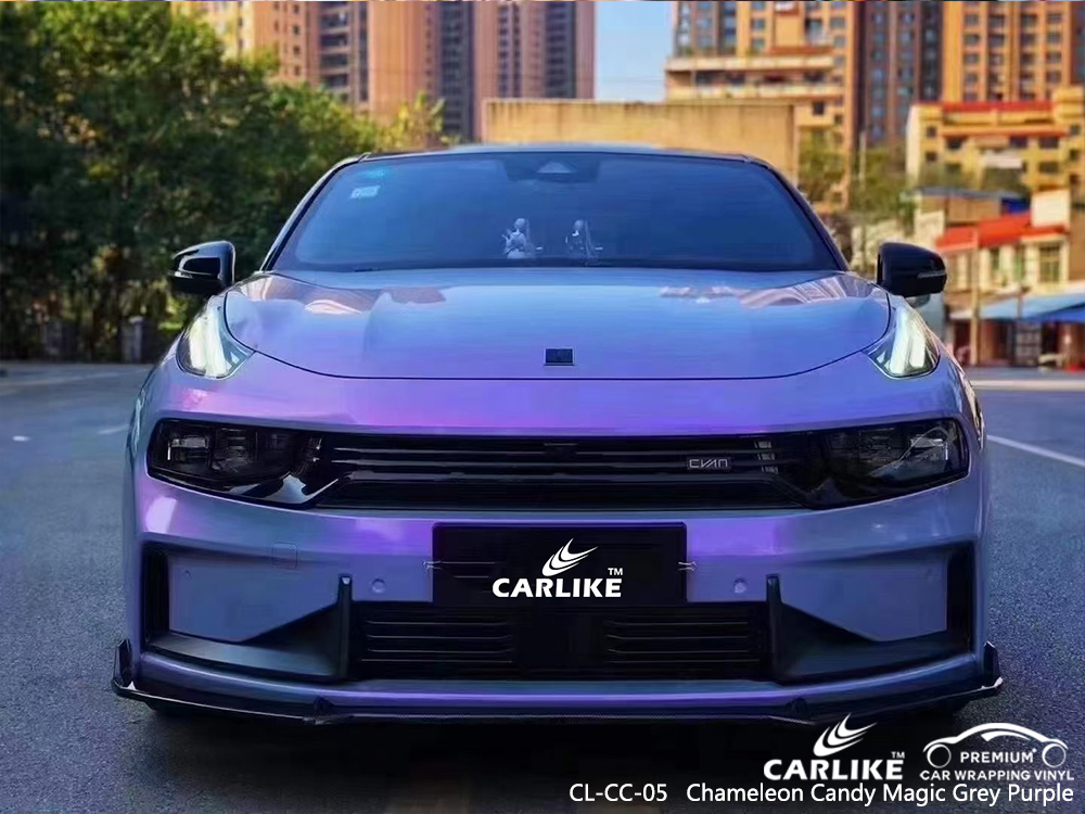 CL-CC-05 chameleon candy magic grey purple wrap my car for LYNK&CO Lipa Philippines