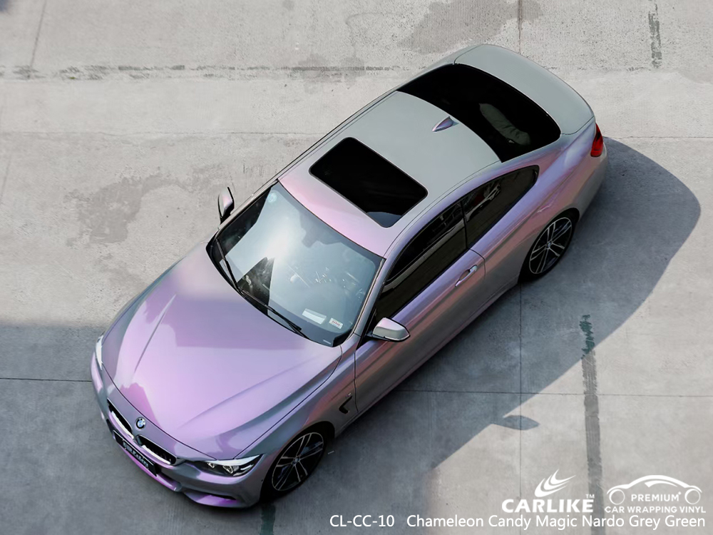 CL-CC-10 chameleon candy magic nardo grey green vehicle wrapping for BMW Batangas Philippines
