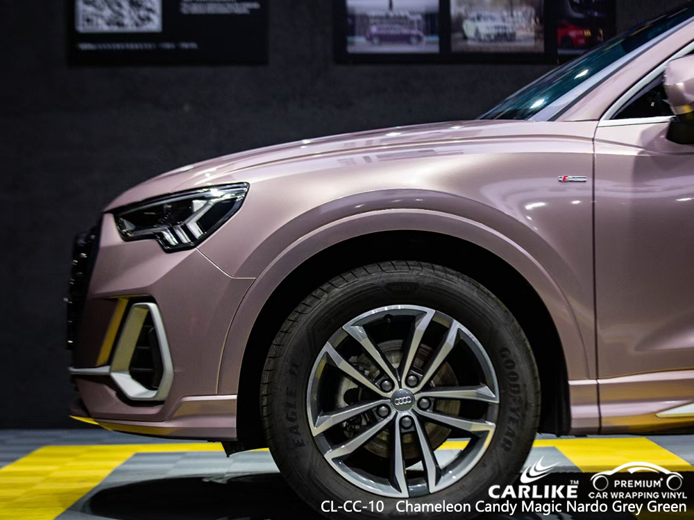 CL-CC-10 chameleon candy magic nardo grey green body wrap car supplier for AUDI Cavite Philippines